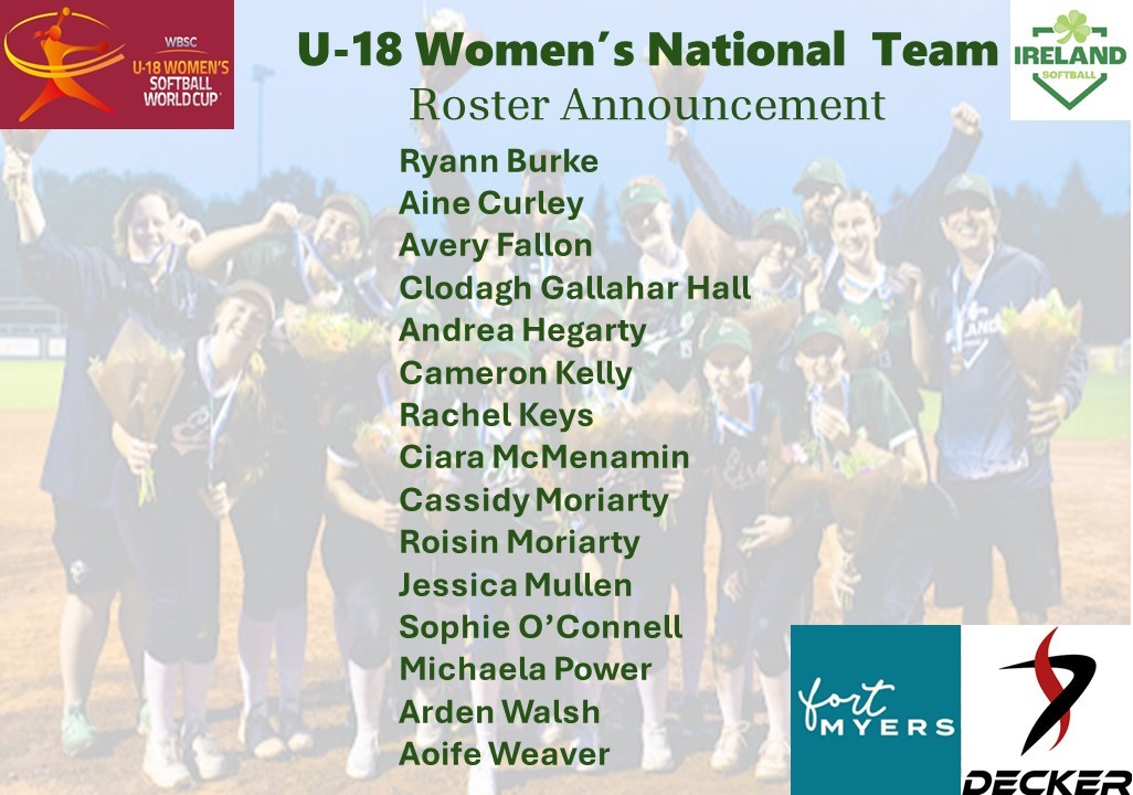 U18 Women’s National Team World Cup Roster Announced Fastpitch Ireland